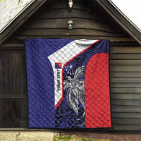 Personalised PNG Central Province Quilt Bird of Paradise Tattoo Flag Motif - Polynesian Pride