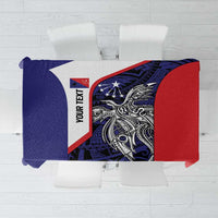 Personalised PNG Central Province Tablecloth Bird of Paradise Tattoo Flag Motif - Polynesian Pride