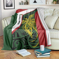 Personalised PNG Chimbu Province Blanket Bird of Paradise Tattoo Flag Motif - Polynesian Pride