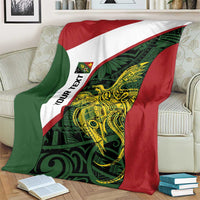 Personalised PNG Chimbu Province Blanket Bird of Paradise Tattoo Flag Motif - Polynesian Pride