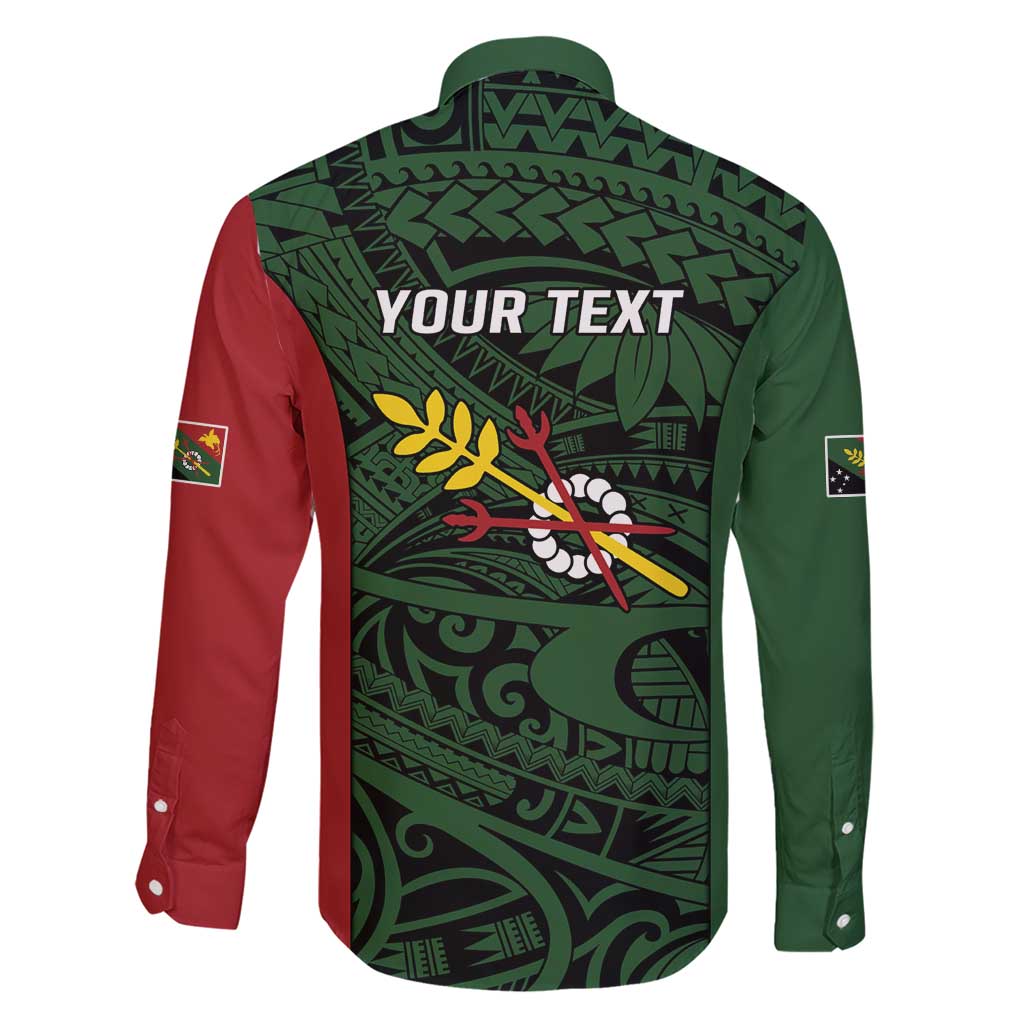 Personalised PNG Chimbu Province Family Matching Short Sleeve Bodycon Dress and Hawaiian Shirt Bird of Paradise Tattoo Flag Motif - Polynesian Pride