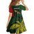 Personalised PNG Chimbu Province Family Matching Summer Maxi Dress and Hawaiian Shirt Bird of Paradise Tattoo Flag Motif - Polynesian Pride
