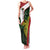 Personalised PNG Chimbu Province Family Matching Tank Maxi Dress and Hawaiian Shirt Bird of Paradise Tattoo Flag Motif - Polynesian Pride