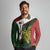 Personalised PNG Chimbu Province Long Sleeve Polo Shirt Bird of Paradise Tattoo Flag Motif - Polynesian Pride