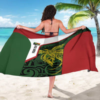 Personalised PNG Chimbu Province Sarong Bird of Paradise Tattoo Flag Motif - Polynesian Pride
