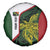 Personalised PNG Chimbu Province Spare Tire Cover Bird of Paradise Tattoo Flag Motif - Polynesian Pride