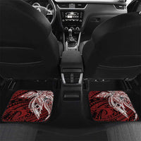 Personalised PNG East New Britain Province Car Mats Bird of Paradise Tattoo Flag Motif - Polynesian Pride