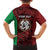 Personalised PNG East New Britain Province Family Matching Summer Maxi Dress and Hawaiian Shirt Bird of Paradise Tattoo Flag Motif - Polynesian Pride