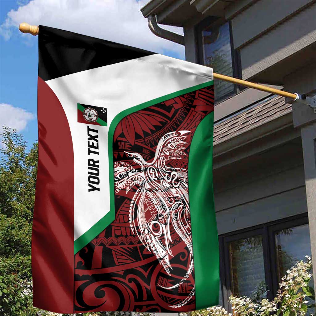 Personalised PNG East New Britain Province Garden Flag Bird of Paradise Tattoo Flag Motif - Polynesian Pride