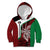 Personalised PNG East New Britain Province Kid Hoodie Bird of Paradise Tattoo Flag Motif - Polynesian Pride