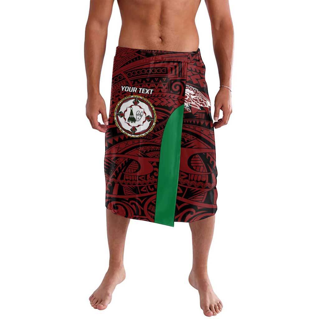 Personalised PNG East New Britain Province Lavalava Bird of Paradise Tattoo Flag Motif - Polynesian Pride