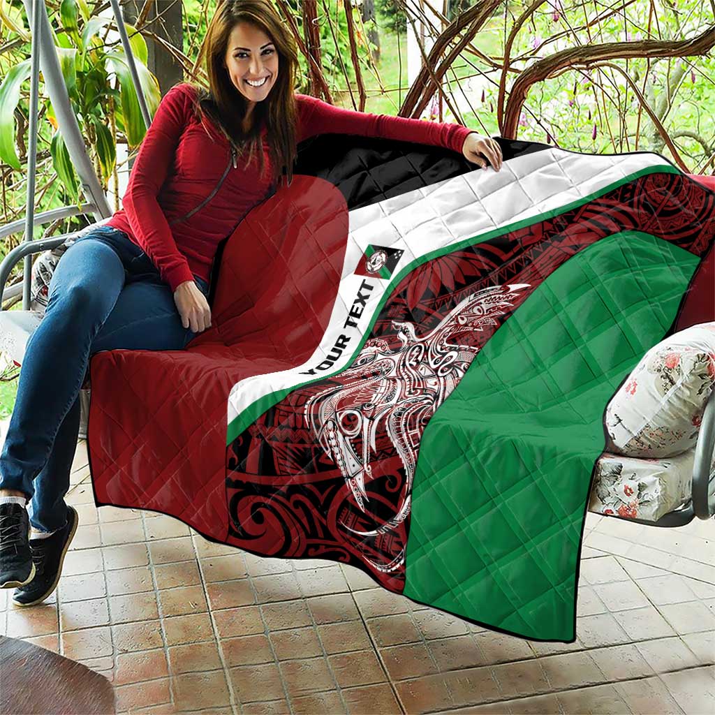 Personalised PNG East New Britain Province Quilt Bird of Paradise Tattoo Flag Motif - Polynesian Pride