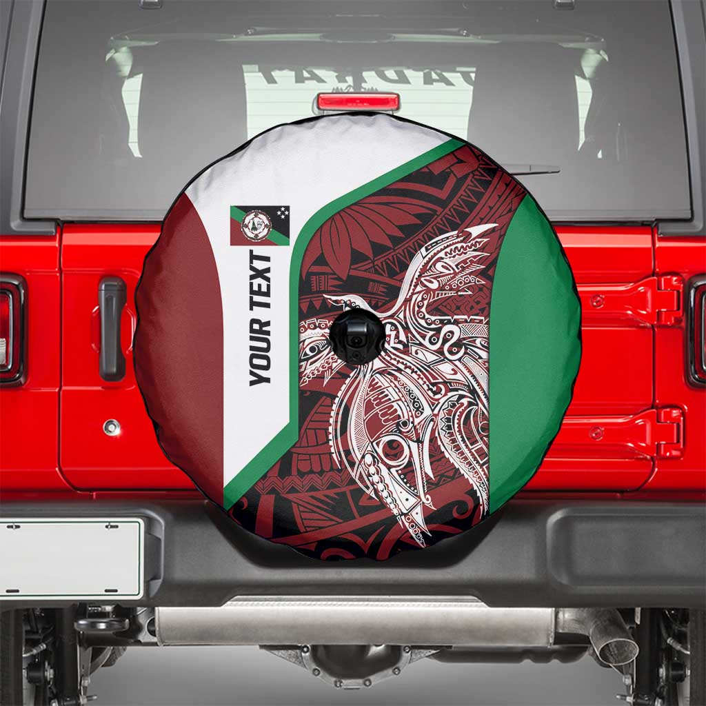 Personalised PNG East New Britain Province Spare Tire Cover Bird of Paradise Tattoo Flag Motif - Polynesian Pride