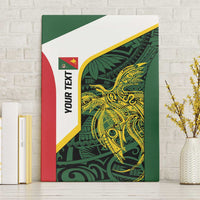 Personalised PNG East Sepik Province Canvas Wall Art Bird of Paradise Tattoo Flag Motif - Polynesian Pride