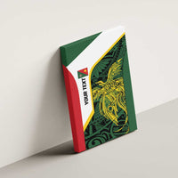 Personalised PNG East Sepik Province Canvas Wall Art Bird of Paradise Tattoo Flag Motif - Polynesian Pride