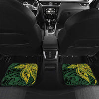 Personalised PNG East Sepik Province Car Mats Bird of Paradise Tattoo Flag Motif - Polynesian Pride