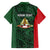 Personalised PNG East Sepik Province Family Matching Off The Shoulder Long Sleeve Dress and Hawaiian Shirt Bird of Paradise Tattoo Flag Motif - Polynesian Pride
