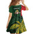 Personalised PNG East Sepik Province Family Matching Off Shoulder Short Dress and Hawaiian Shirt Bird of Paradise Tattoo Flag Motif - Polynesian Pride