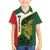 Personalised PNG East Sepik Province Family Matching Off Shoulder Short Dress and Hawaiian Shirt Bird of Paradise Tattoo Flag Motif - Polynesian Pride