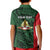 Personalised PNG East Sepik Province Kid Polo Shirt Bird of Paradise Tattoo Flag Motif - Polynesian Pride