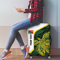 Personalised PNG East Sepik Province Luggage Cover Bird of Paradise Tattoo Flag Motif - Polynesian Pride