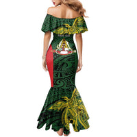 Personalised PNG East Sepik Province Mermaid Dress Bird of Paradise Tattoo Flag Motif - Polynesian Pride