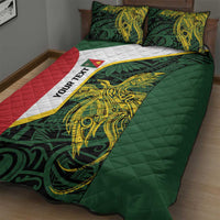 Personalised PNG East Sepik Province Quilt Bed Set Bird of Paradise Tattoo Flag Motif - Polynesian Pride