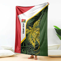 Personalised PNG Eastern Highlands Blanket Bird of Paradise Tattoo Flag Motif - Polynesian Pride