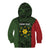 Personalised PNG Eastern Highlands Kid Hoodie Bird of Paradise Tattoo Flag Motif - Polynesian Pride