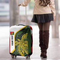 Personalised PNG Eastern Highlands Luggage Cover Bird of Paradise Tattoo Flag Motif - Polynesian Pride