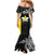 Personalised PNG Enga Province Family Matching Mermaid Dress and Hawaiian Shirt Bird of Paradise Tattoo Flag Motif - Polynesian Pride