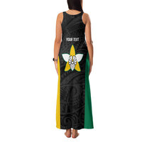 Personalised PNG Enga Province Family Matching Tank Maxi Dress and Hawaiian Shirt Bird of Paradise Tattoo Flag Motif - Polynesian Pride