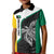 Personalised PNG Enga Province Kid Polo Shirt Bird of Paradise Tattoo Flag Motif - Polynesian Pride