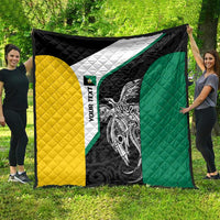 Personalised PNG Enga Province Quilt Bird of Paradise Tattoo Flag Motif - Polynesian Pride