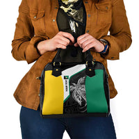 Personalised PNG Enga Province Shoulder Handbag Bird of Paradise Tattoo Flag Motif - Polynesian Pride