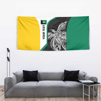 Personalised PNG Enga Province Tapestry Bird of Paradise Tattoo Flag Motif - Polynesian Pride
