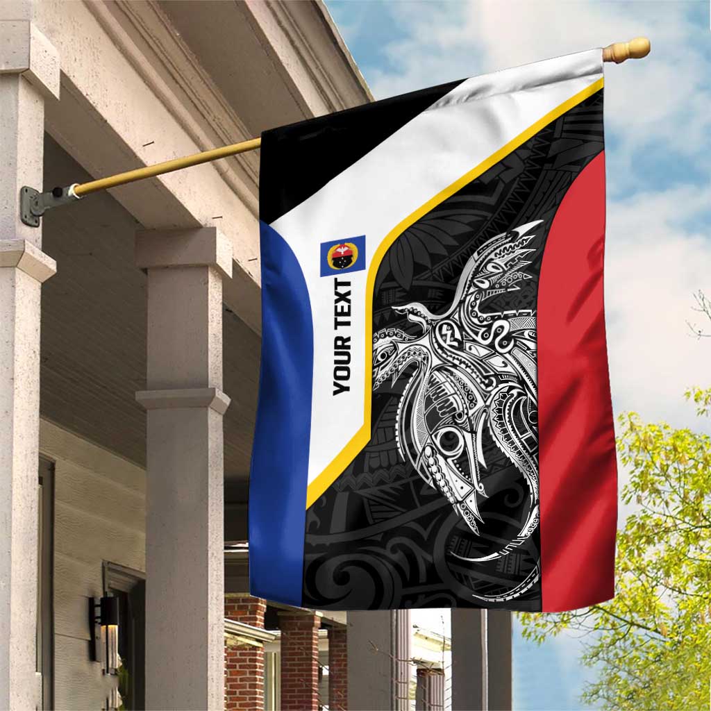 Personalised PNG Gulf Province Garden Flag Bird of Paradise Tattoo Flag Motif - Polynesian Pride