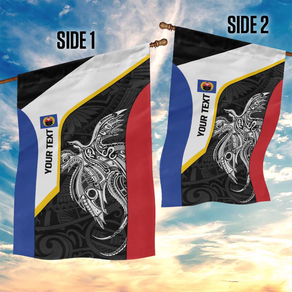 Personalised PNG Gulf Province Garden Flag Bird of Paradise Tattoo Flag Motif - Polynesian Pride