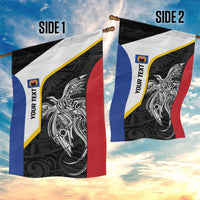 Personalised PNG Gulf Province Garden Flag Bird of Paradise Tattoo Flag Motif - Polynesian Pride