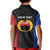 Personalised PNG Gulf Province Kid Polo Shirt Bird of Paradise Tattoo Flag Motif - Polynesian Pride