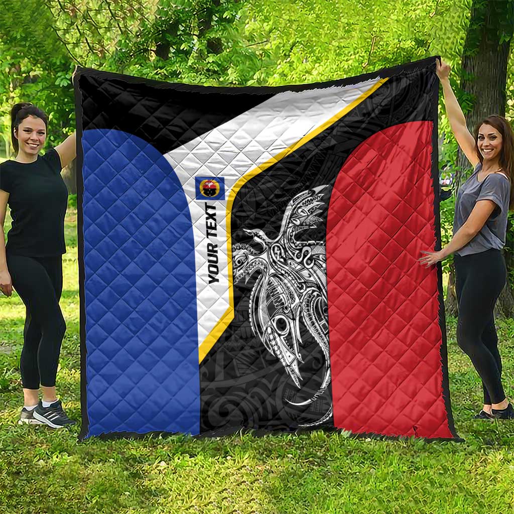 Personalised PNG Gulf Province Quilt Bird of Paradise Tattoo Flag Motif - Polynesian Pride