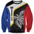 Personalised PNG Gulf Province Sweatshirt Bird of Paradise Tattoo Flag Motif - Polynesian Pride