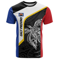 Personalised PNG Gulf Province T Shirt Bird of Paradise Tattoo Flag Motif - Polynesian Pride
