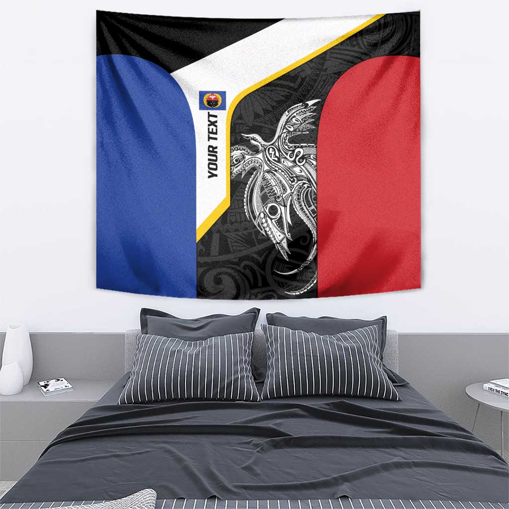 Personalised PNG Gulf Province Tapestry Bird of Paradise Tattoo Flag Motif - Polynesian Pride