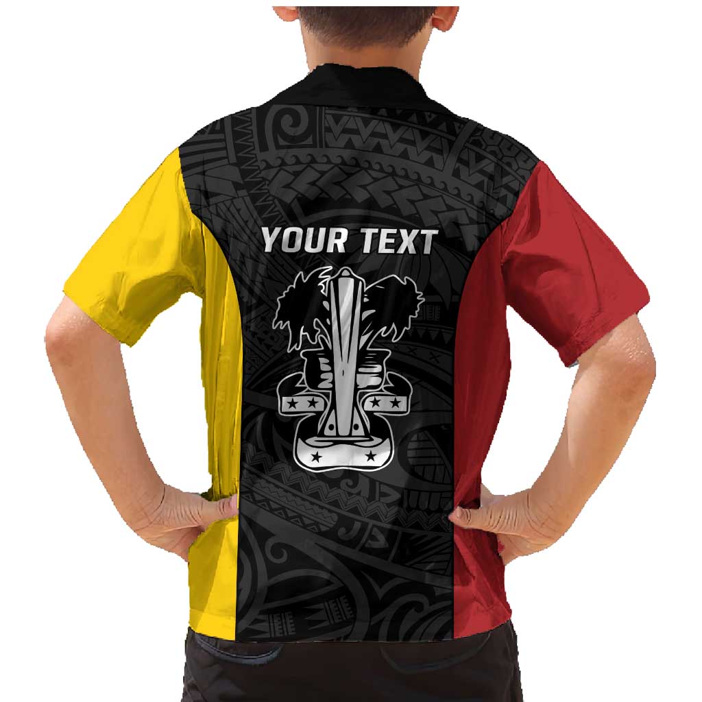 Personalised PNG Madang Province Family Matching Mermaid Dress and Hawaiian Shirt Bird of Paradise Tattoo Flag Motif - Polynesian Pride