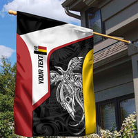 Personalised PNG Madang Province Garden Flag Bird of Paradise Tattoo Flag Motif - Polynesian Pride