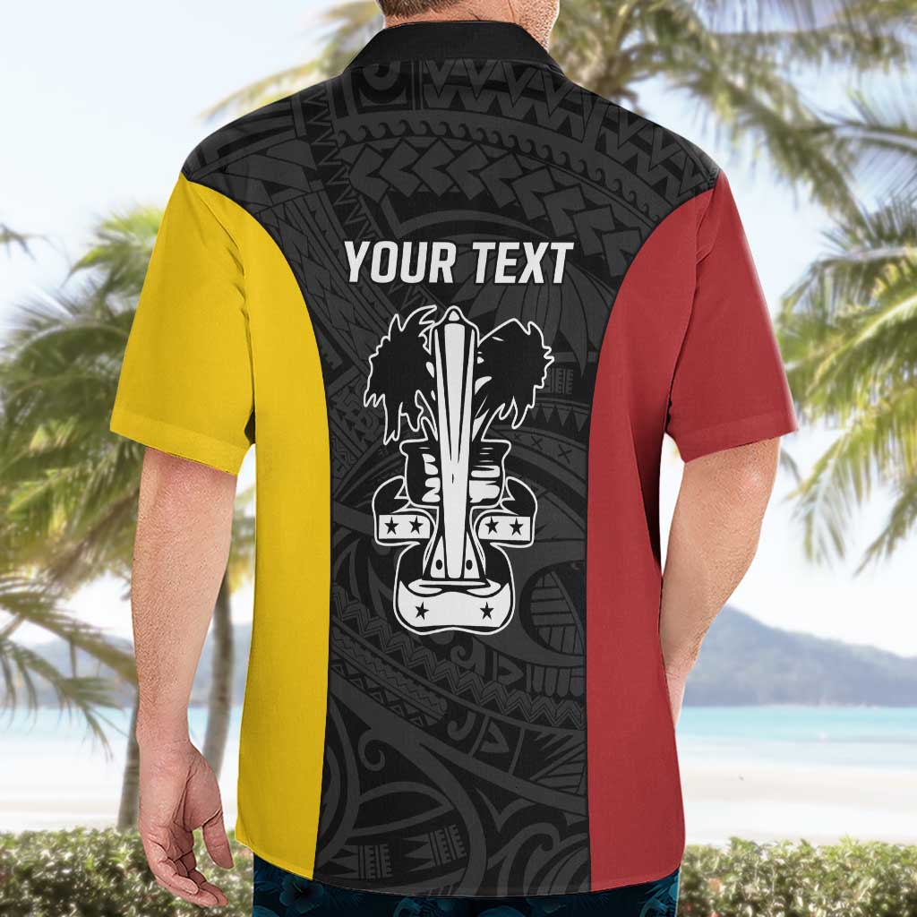 Personalised PNG Madang Province Hawaiian Shirt Bird of Paradise Tattoo Flag Motif - Polynesian Pride