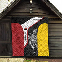 Personalised PNG Madang Province Quilt Bird of Paradise Tattoo Flag Motif - Polynesian Pride