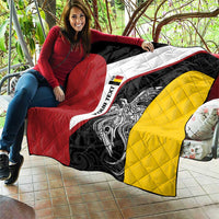 Personalised PNG Madang Province Quilt Bird of Paradise Tattoo Flag Motif - Polynesian Pride