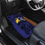 Personalised PNG Manus Province Car Mats Bird of Paradise Tattoo Flag Motif - Polynesian Pride